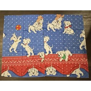 Disney's 101 Dalmations (2) Valance Curtains 28" X 44" Vintage